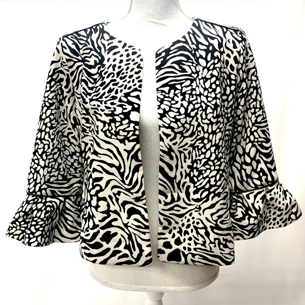 Anne Klein Black & White Jacket/Blazer Size S